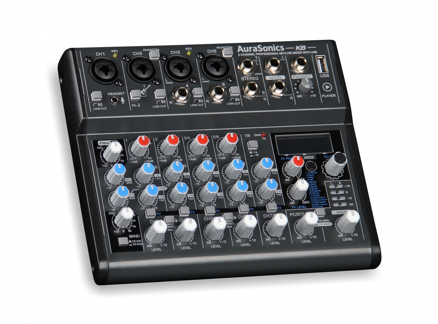 AuraSonics K8 компактный микшерный пульт в Омской области