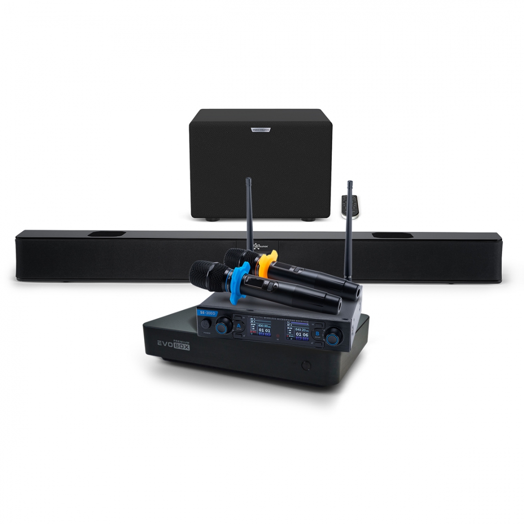 Hi-End караоке-система EVOBOX Premium + EvoSoundBar (саундбар с караоке) в Омской области