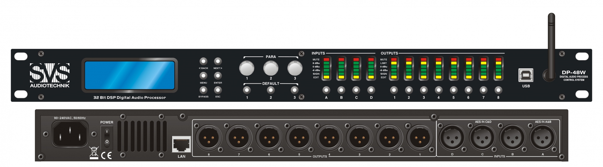 SVS Audiotechnik DP-48W Цифровой процессор: 4 входа 8 выходов в Омской области