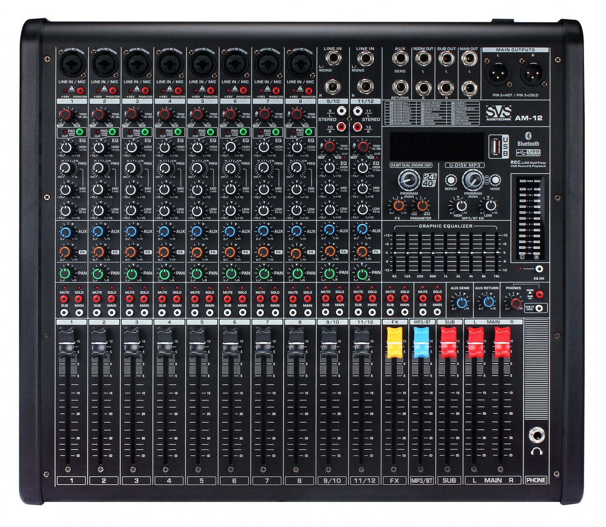 SVS Audiotechnik mixers AM-12 Микшерный пульт аналоговый, 12-канальный в Омской области